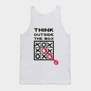 Think outside the box, creative thinking, thoughts are free Tank Top